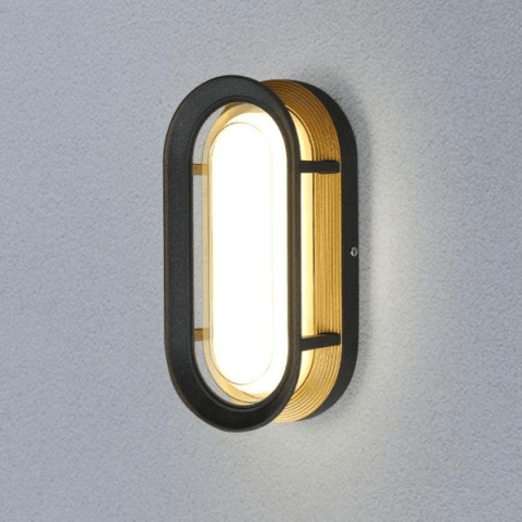 Simple oval warm LED garden lights