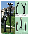 Black led city outdoor courtyard street light