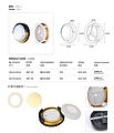 Round waterproof warm light wall lamp