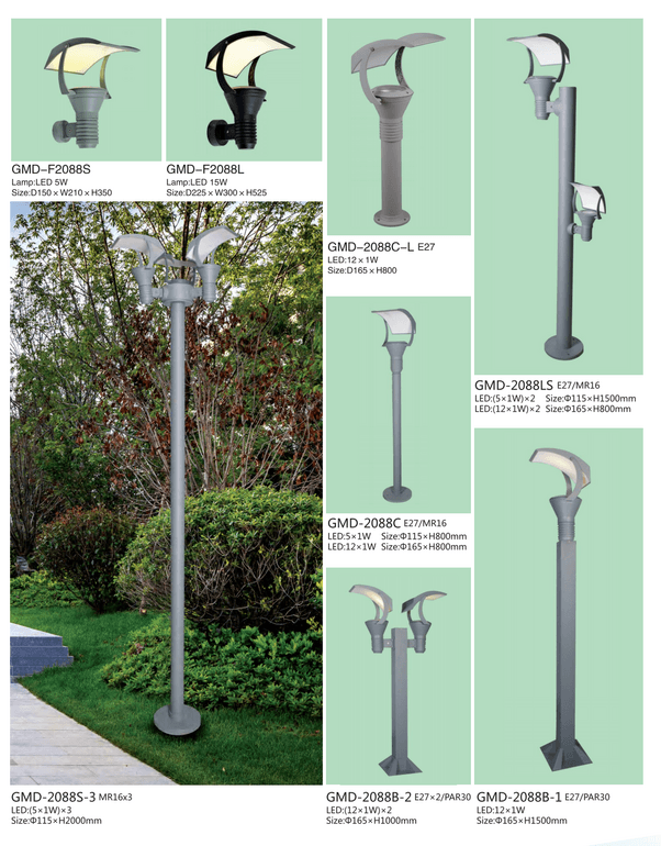 Double-ended outdoor community road street lights