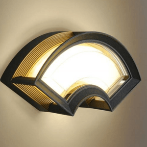 Simple fan-shaped LED energy-saving eye protection wall lamp