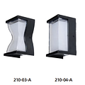 Novel hourglass-shaped wall lamp