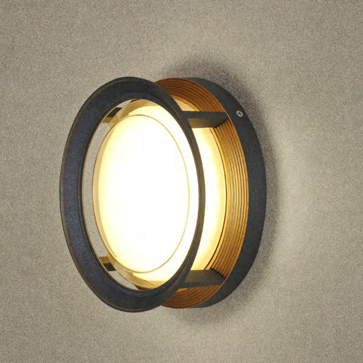 Round LED waterproof wall light