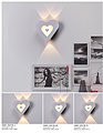 Creative love led courtyard villa outdoor wall light