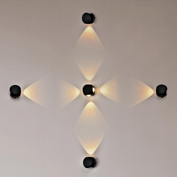 Delicate small ball shaped led outdoor wall light