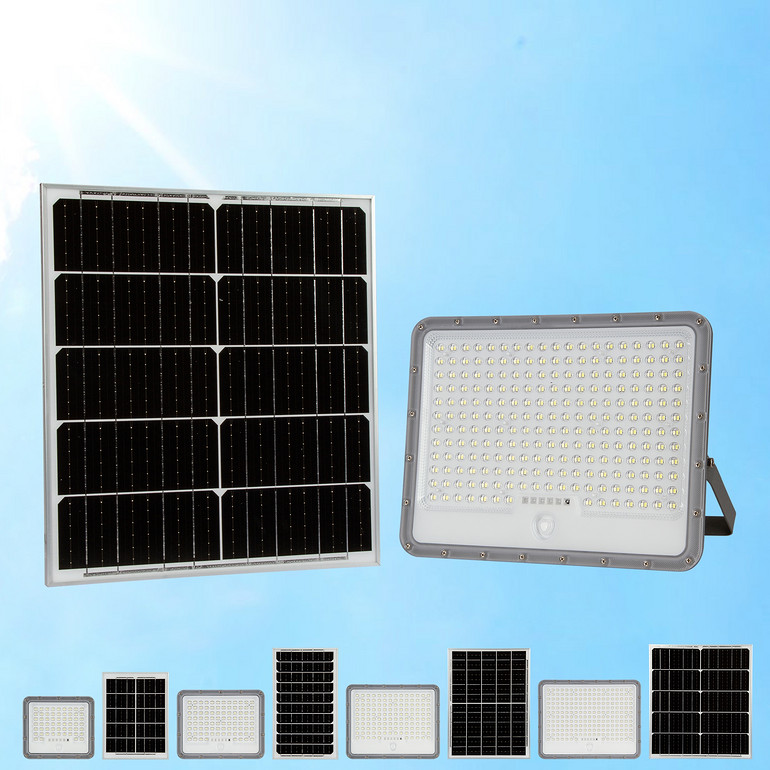 Economic and environmentally friendly spotlight solar floodlamp