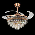 Jiutong household light luxury invisible fan crystal lamp