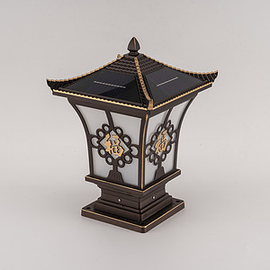 Retro Fu Zi Solar Garden Light