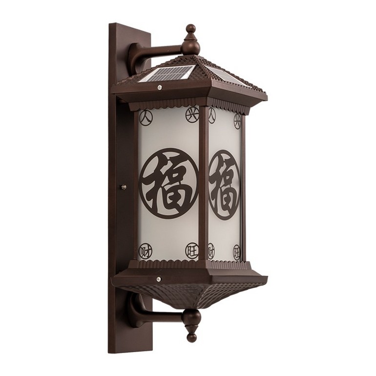 Fuzi solar waterproof outdoor wall light