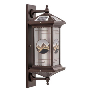 Zhongxing ancient style mountain solar outdoor wall lamp