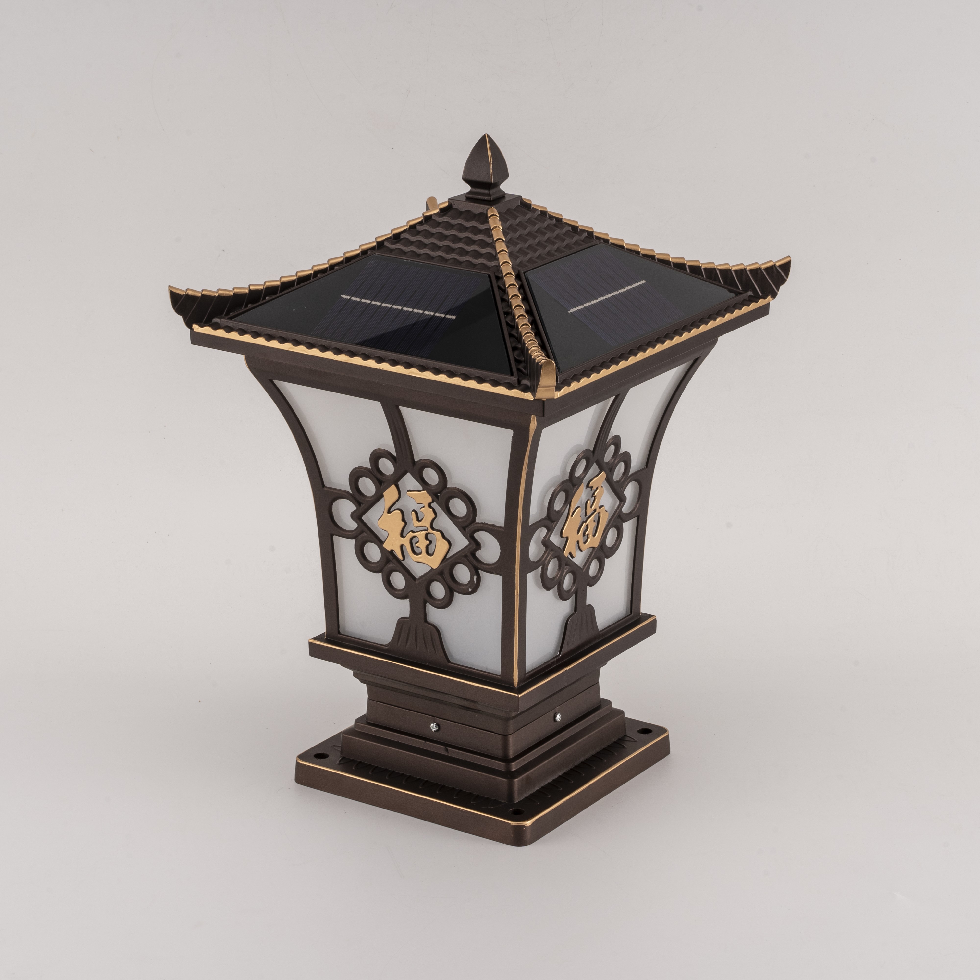 Retro Fu Zi Solar Garden Light