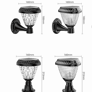 Novel solar waterproof outdoor garden light