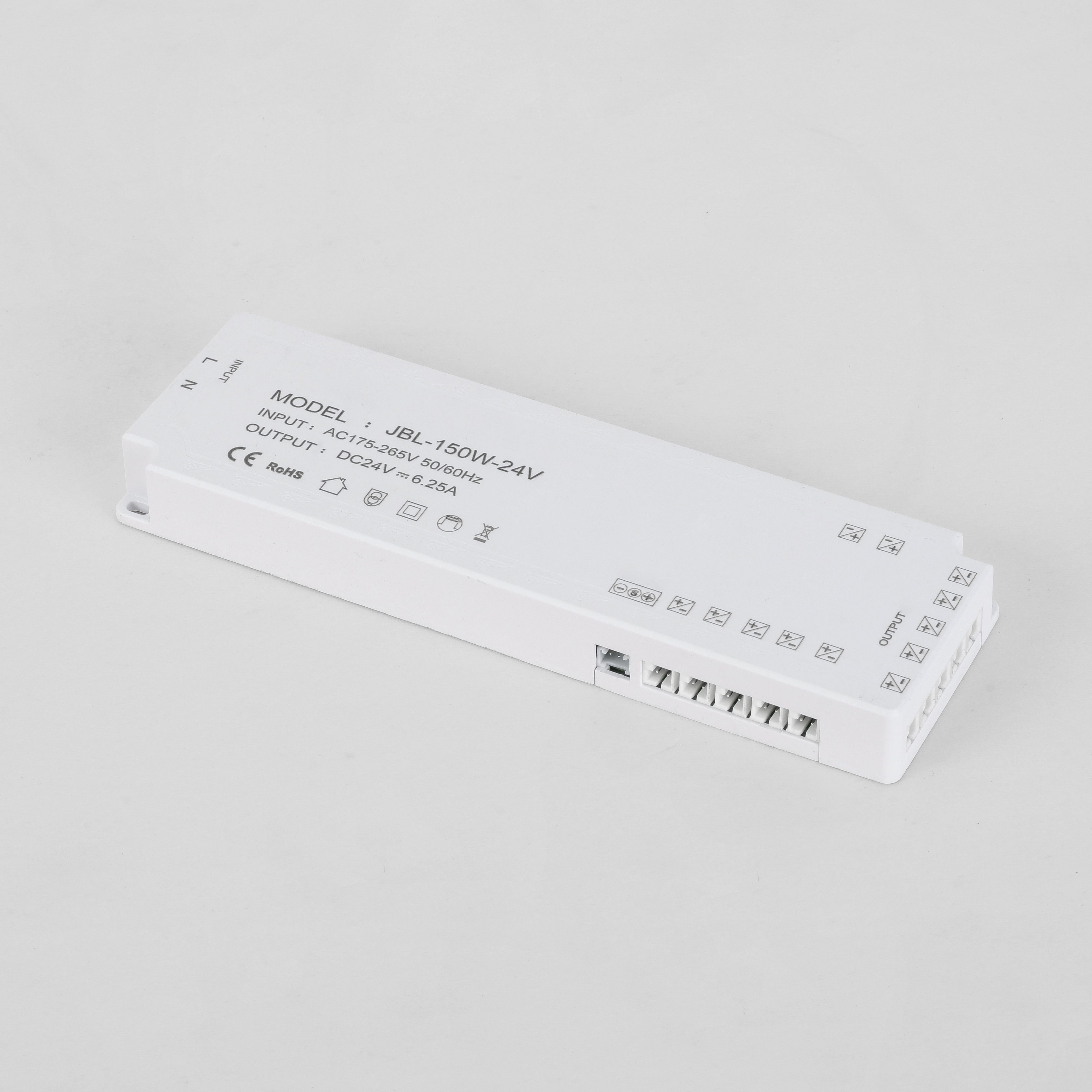 White ultra-thin LED driver power supply