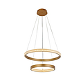 Double-walled gold ring personality chandelier