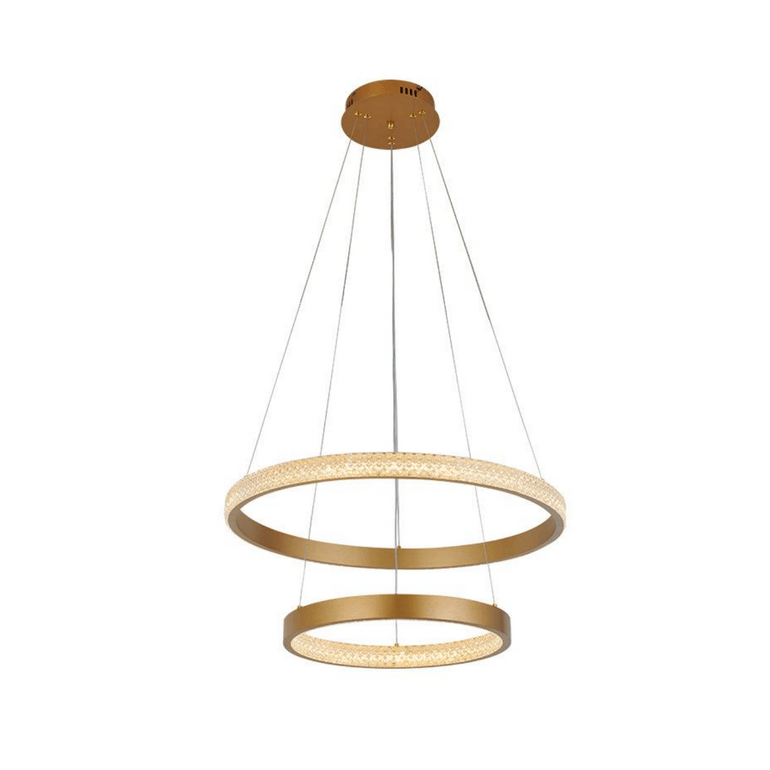 Double-walled gold ring personality chandelier