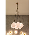 Nordic 3D printing creative moon living room chandelier