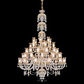 C36D5 duplex ceiling living room crystal chandelier