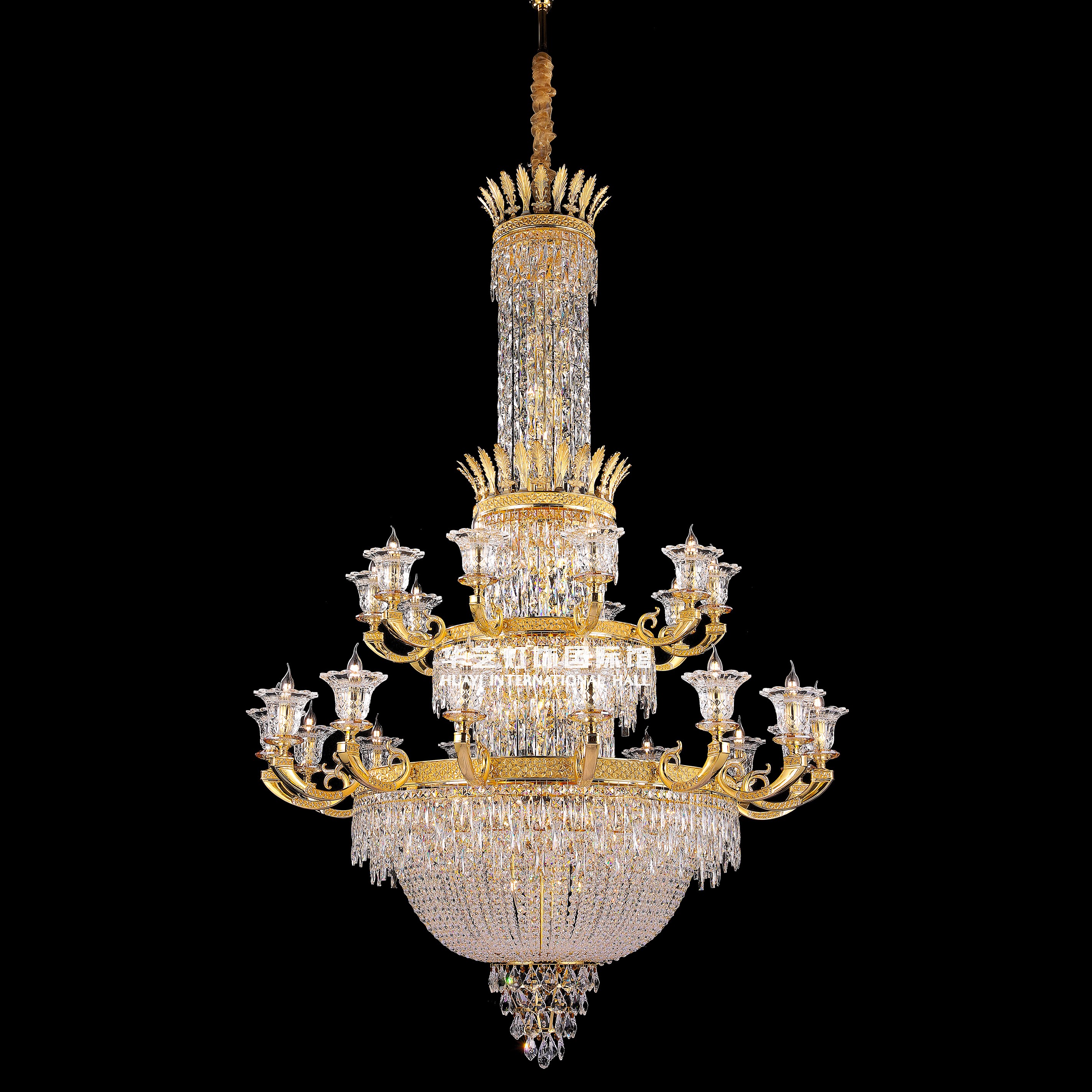 B167DTF1203D European style atmospheric staircase chandelier