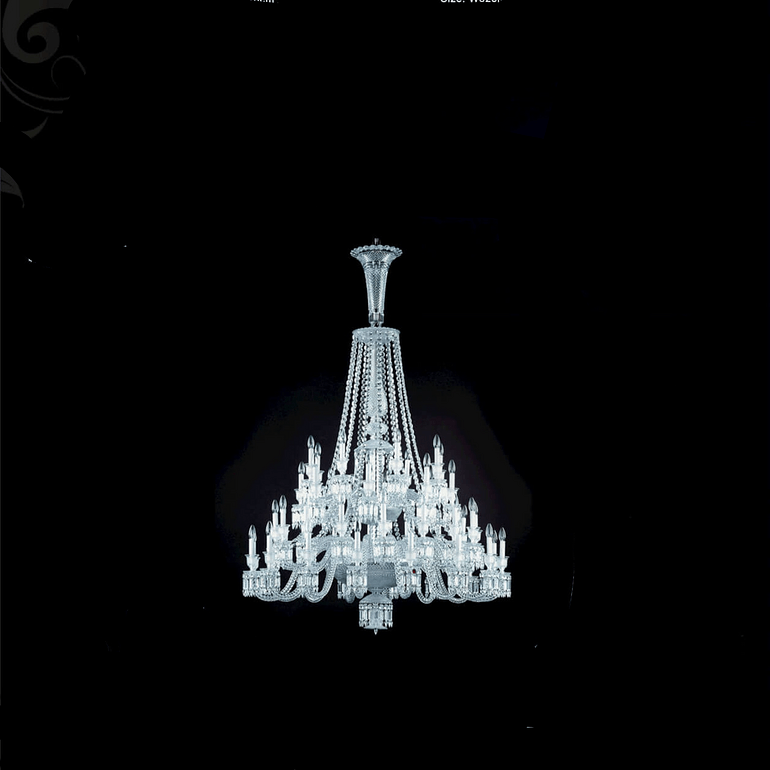 Classic hollow duplex ceiling crystal chandelier