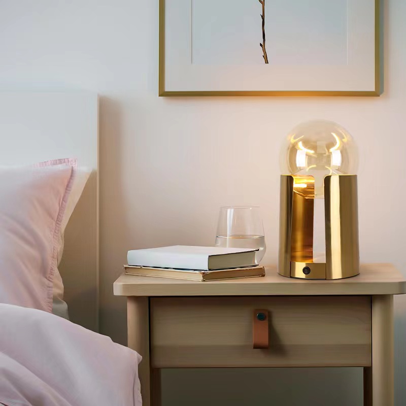 Light luxury hotel bedside bedroom table lamp