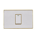 Rose gold frame single switch socket