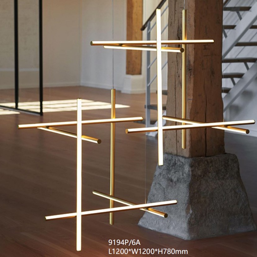 Modern Minimalist Strip Chandelier