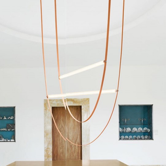 Modern Minimalist Belt Chandelier
