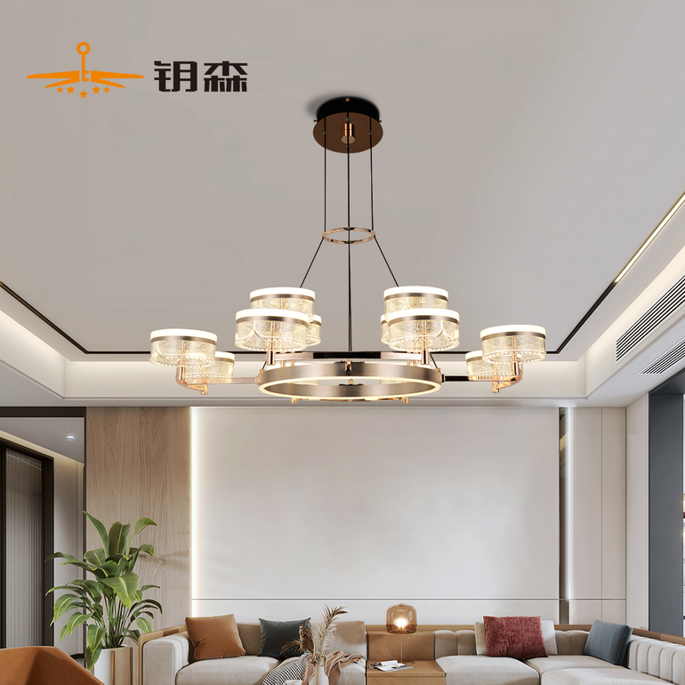 Creative round high-end hall main light