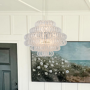 Duplex crystal bedroom chandelier