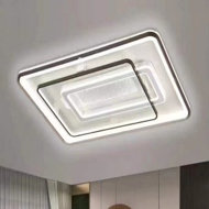 Minimalist cream style double-layer ceiling lamp