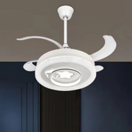 Mute white star white fan light