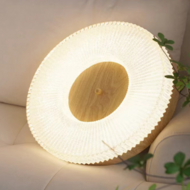 Wood grain Japanese style warm ceiling lamp