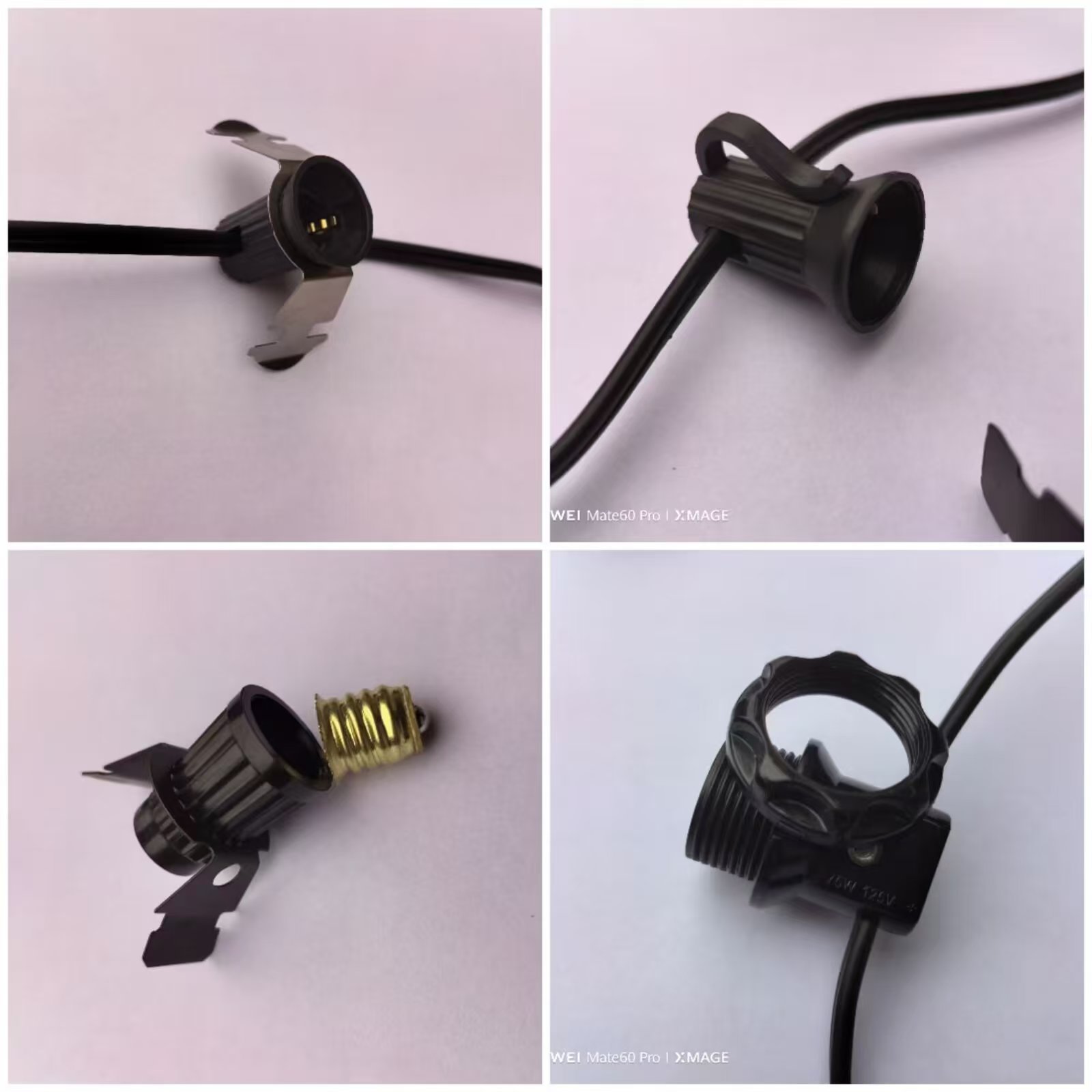 E12 string lamp holder