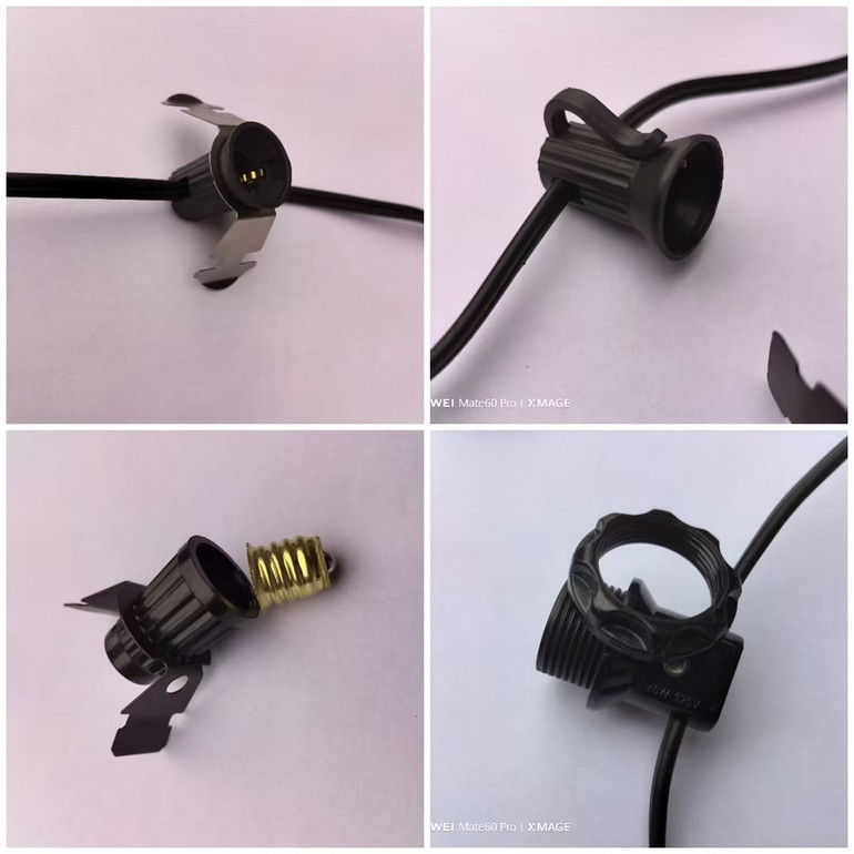 E12 string lamp holder
