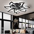 Flower shape ceiling lamp iron + acrylic living room white / black 9+5