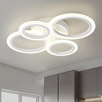 Circular shape ceiling lamp iron + acrylic round 4P modern and european style living room