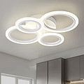 Round 6P modern and european style ceiling lamp iron + acrylic living room