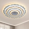 Ceiling lamp, iron +acrylic, with 3D mirror effect,simple and modern,living room