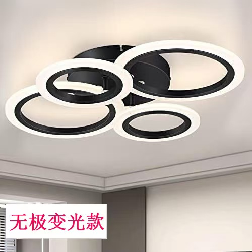 Circular shape ceiling lamp iron + acrylic round 4P modern and european style living room