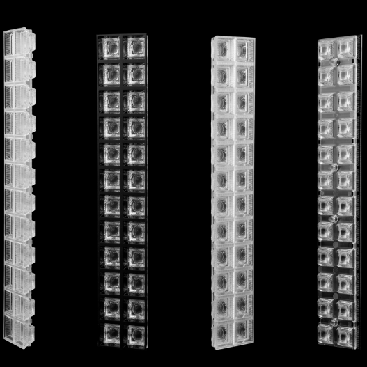 24 ultra-narrow square lenses