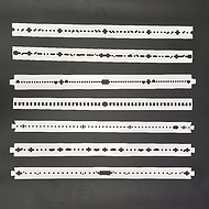 White long strip perforated shell