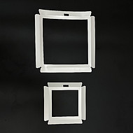 White square lamp housing
