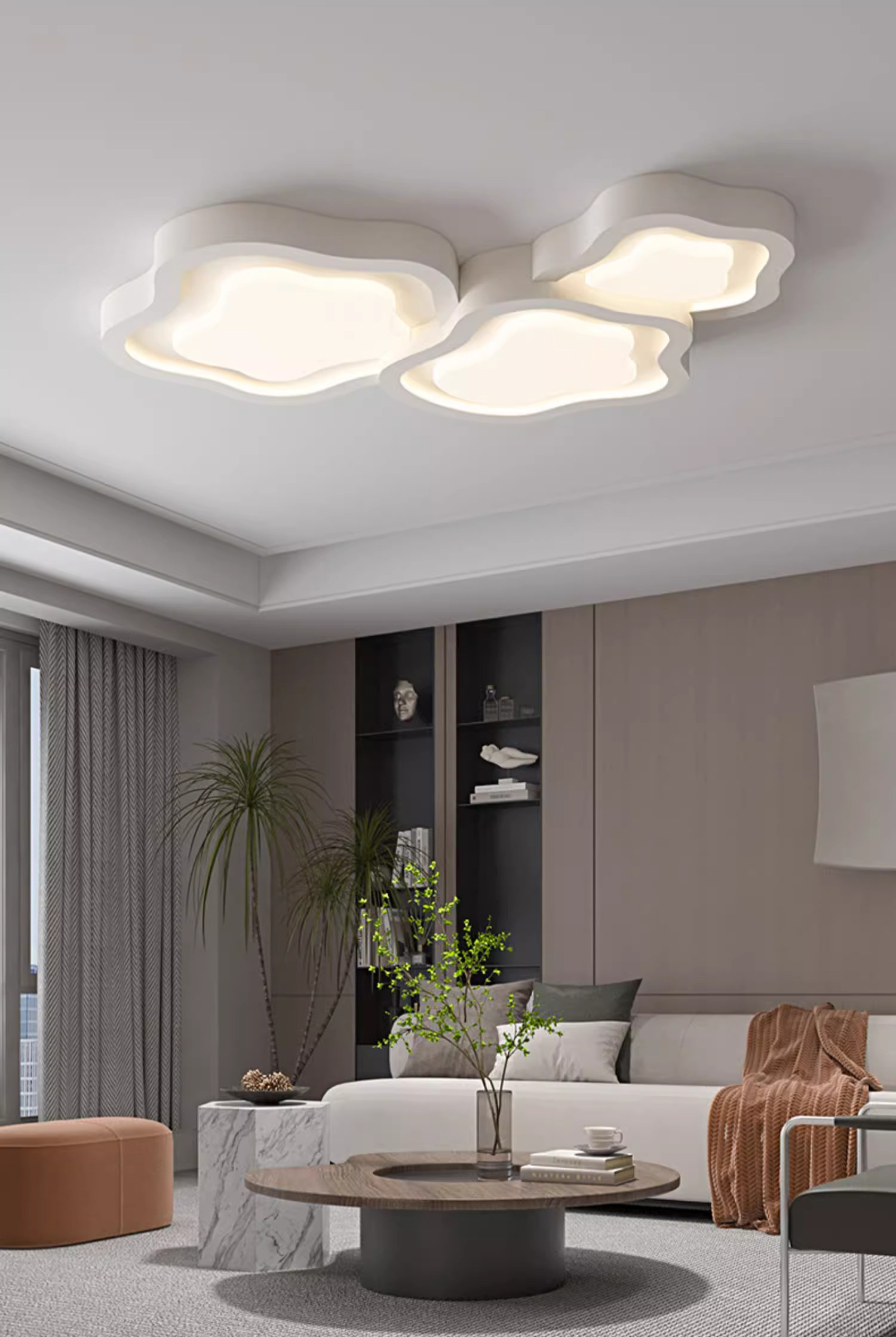 Minimalist Ultra-Thin Living Room Light, Full Panel Glare-Free,for Commercial & Residential Use
