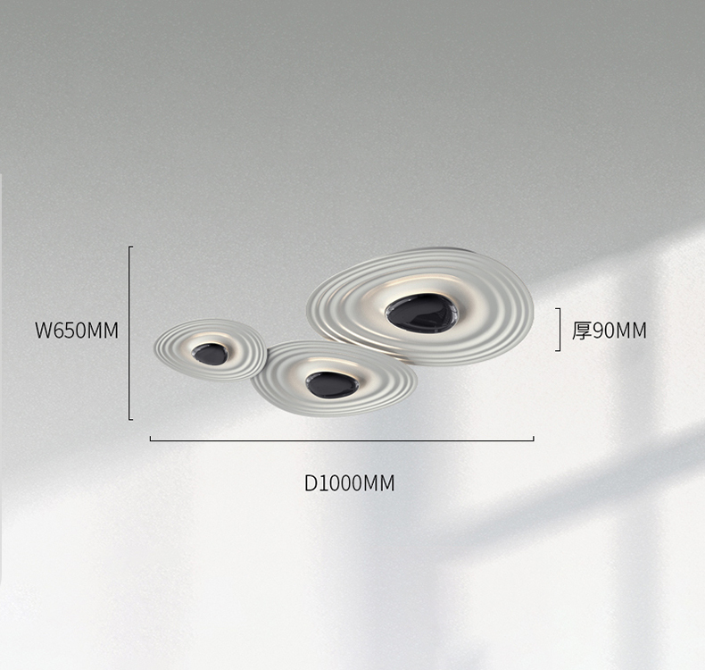 Stock Wholesale Modern Minimalist Ceiling Light, 3-Piece Set for Living Bedroom Dining, Small Batch OK