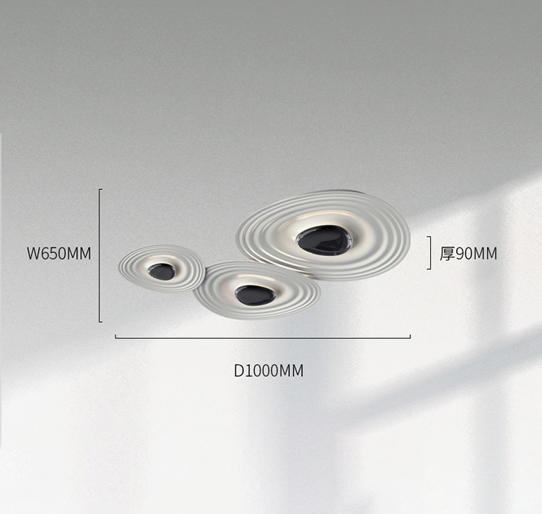 Stock Wholesale Modern Minimalist Ceiling Light, 3-Piece Set for Living Bedroom Dining, Small Batch OK