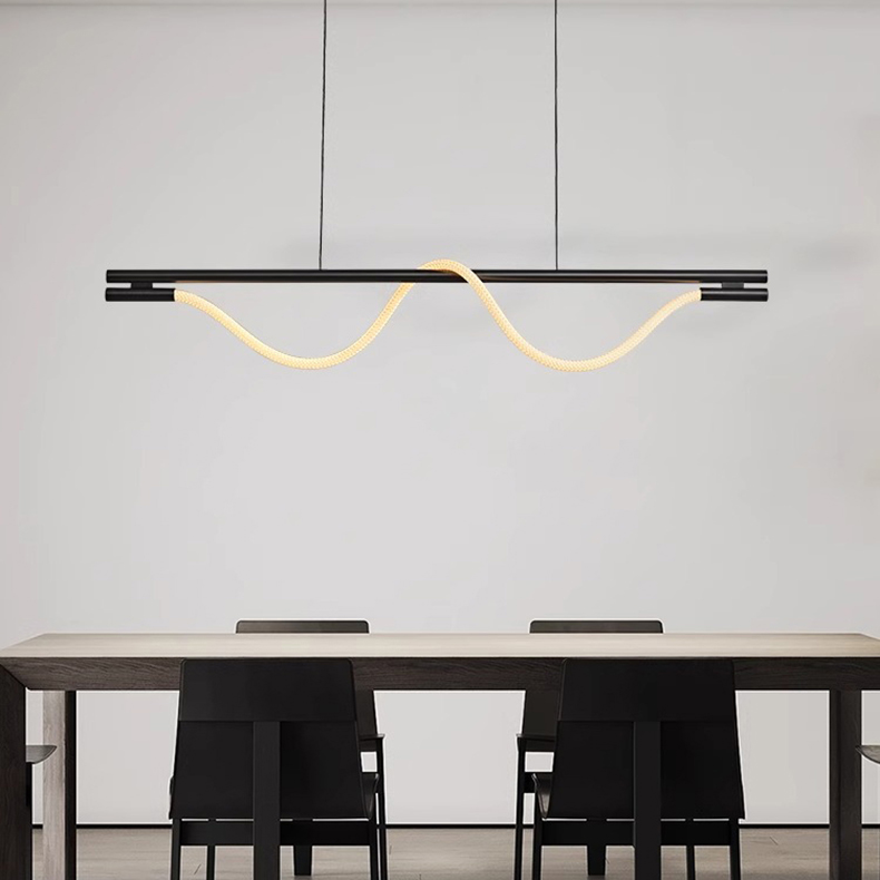silicon  Geometric Linear Pendant Light--TP-B8013