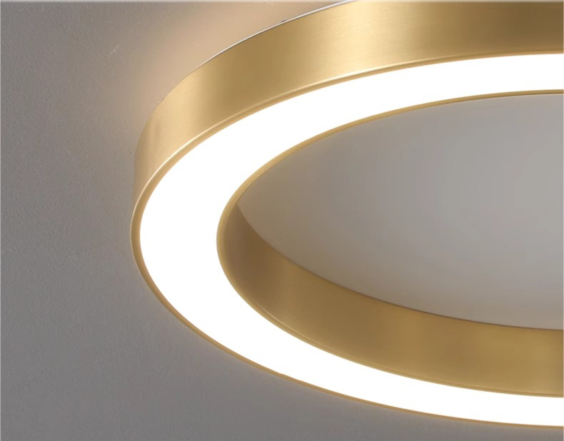 Customizable Size Round Ceiling Light, Minimalist Commercial Lighting