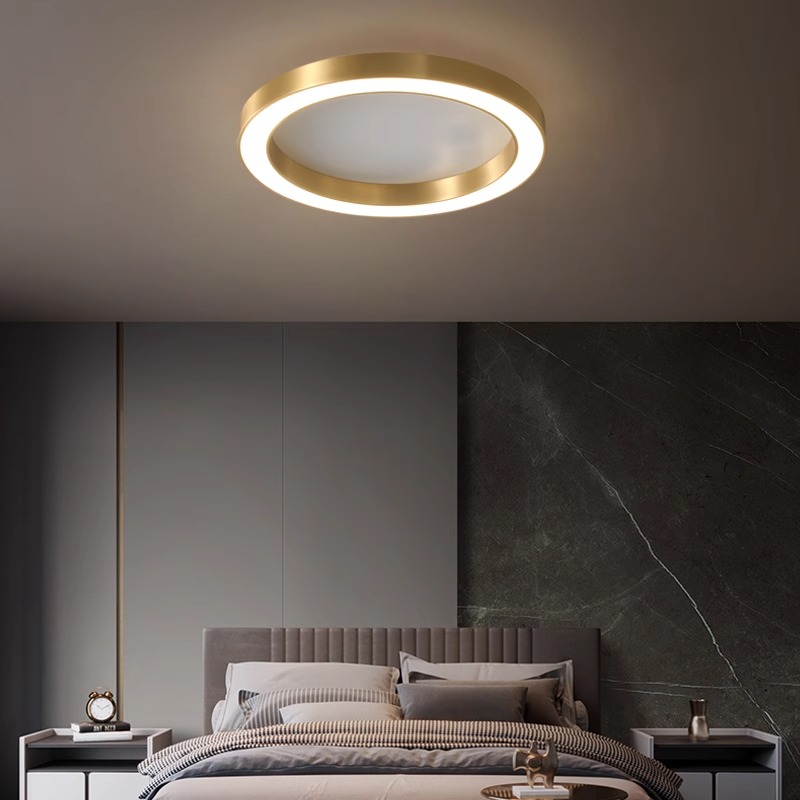 Customizable Size Round Ceiling Light, Minimalist Commercial Lighting