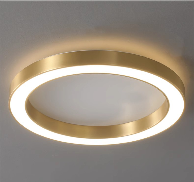 Customizable Size Round Ceiling Light, Minimalist Commercial Lighting