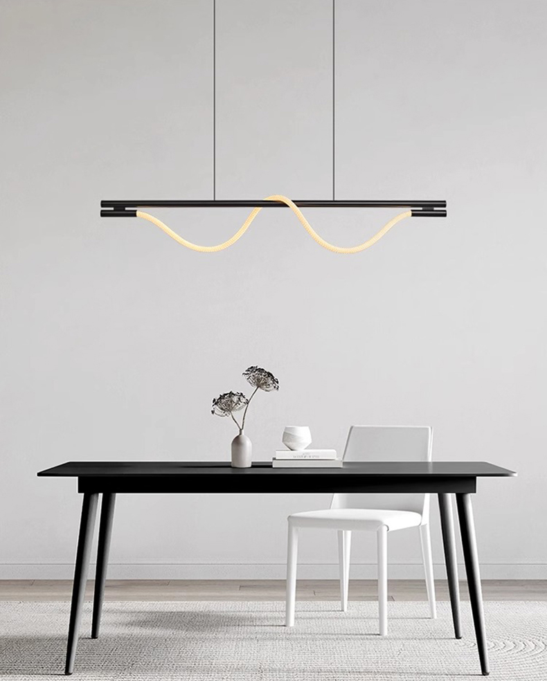 silicon  Geometric Linear Pendant Light--TP-B8013